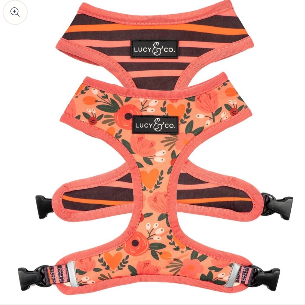 Lucy Floral Pink Dog Harness